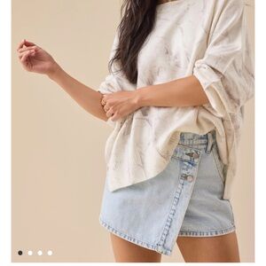 Altar’d State Cream Camo Sweater S